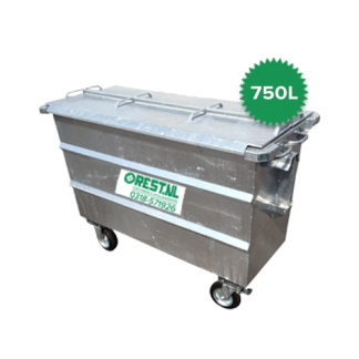 750 liter rolcontainer staal